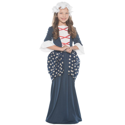 Betsy Ross girls cosplay halloween Costume