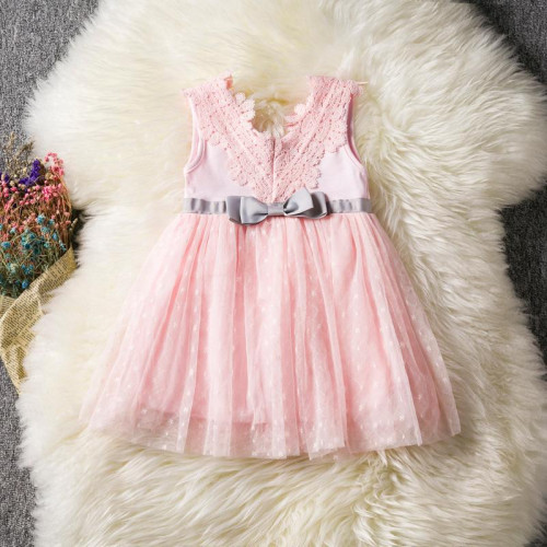 girls sleeveless Party Dress