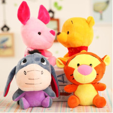 Plush Pendant Winnie Tiger Piglet Eeyore Cartoon Toy