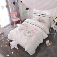 Flowers printed Duvet bedding Set