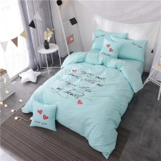 Alphabetic letters printed Duvet bedding Set