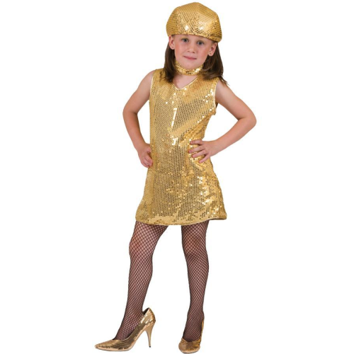 Disco Gold cosplay girls halloween Costume