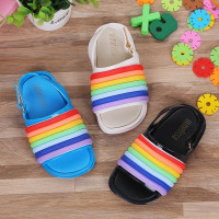 rainbow sandals Non-slip Girl Beach Shoes