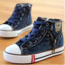 boys girls Jeans Flats Canvas Sneakers