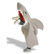 boys girls eating shark halloween costume