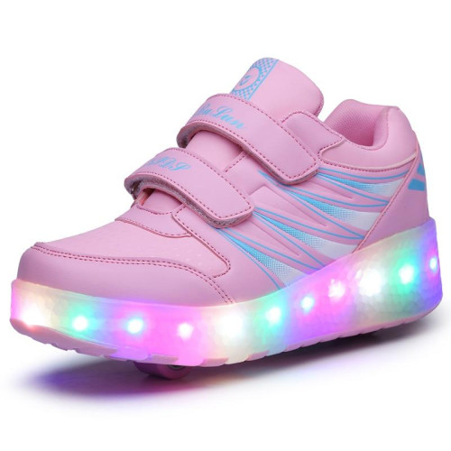 LED light sneakers boys Girls roller skate casual shoe