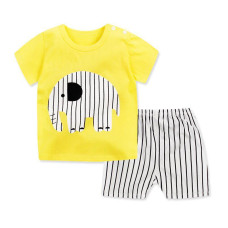 summer boys girls short sleeve tshirt+shorts set