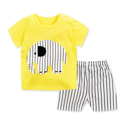 summer boys girls short sleeve tshirt+shorts set