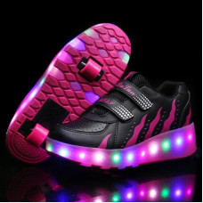 LED light sneakers boy Girl roller skate casual shoe