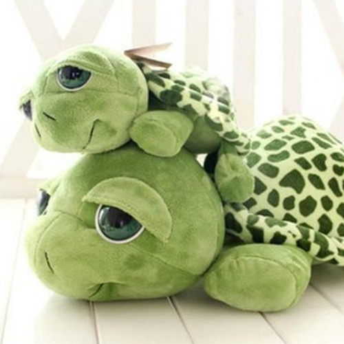 Army Green Big Eyes Turtle Plush Toy