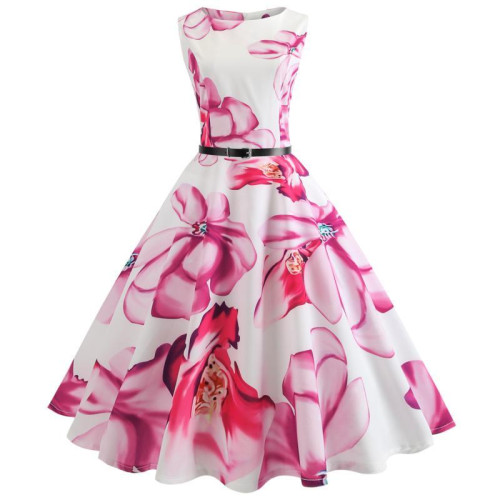 Summer Girls floral print Vestidos Costumes dress