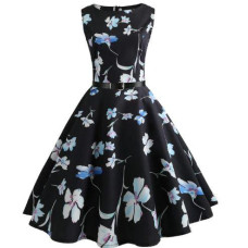 Summer Girls floral print Vestidos Costumes dress