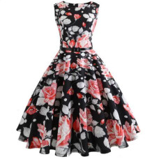 Summer Girls floral print Vestidos Costumes dress