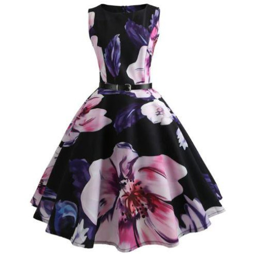 Summer Girls floral print Vestidos Costumes dress