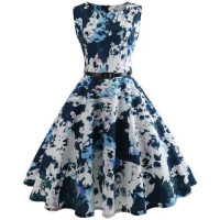 Summer Girls floral print Vestidos Costumes dress