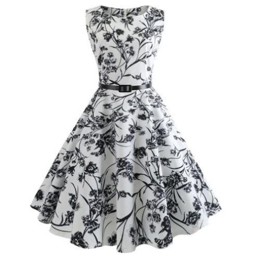 Summer Girls floral print Vestidos Costumes dress