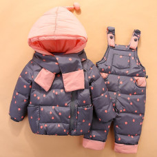 Boys Winter Snowsuit Down Jacket For Coat Clothes Sets