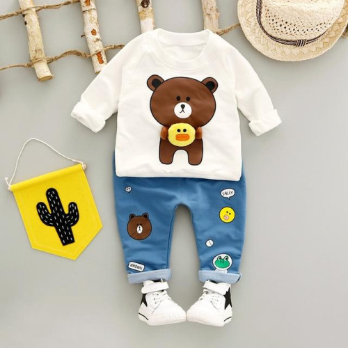 Boys Long Sleeve t shirt+pants sets