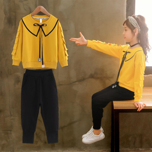 Girls Long Sleeve winter Shirts + Pants sets