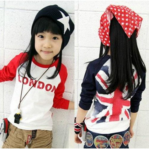 boys girls long sleeve T-Shirt tops