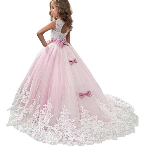 Girls Bridesmaid winter Long Princess Dresses