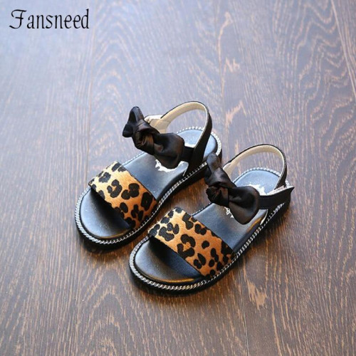 girls sandals princess bow-knot shoes