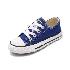 boys girls White Bottom Canvas Shoes