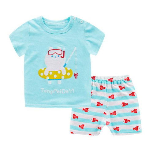 Summer Boys Clothing Set T shirt+shorts