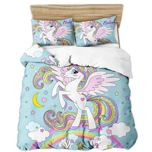 3D Cartoon King Rose Floral duvet cover bedding set