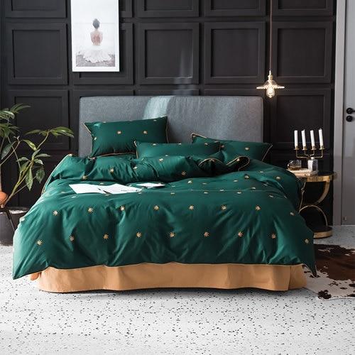 leaf dog duvet cover bedding set