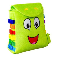 BUCKLE TOY "Buddy" Backpack - Toddler Early Learning Basic Life Skills Children's Plush Travel Activity