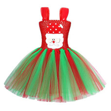 Little Girls Christmas Costume Santa Party Dresses