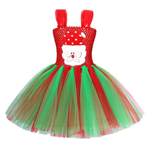 Little Girls Christmas Costume Santa Party Dresses