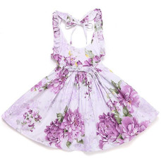 Floral little Girls casual Dress