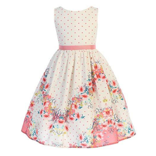 Little Girls Butterfly Burnout Cotton Dress