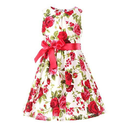 Summer Floral Cotton Girls casual Dress