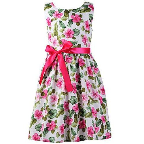 Summer Floral Cotton Girls casual Dress