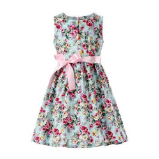 Summer Floral Cotton Girls casual Dress