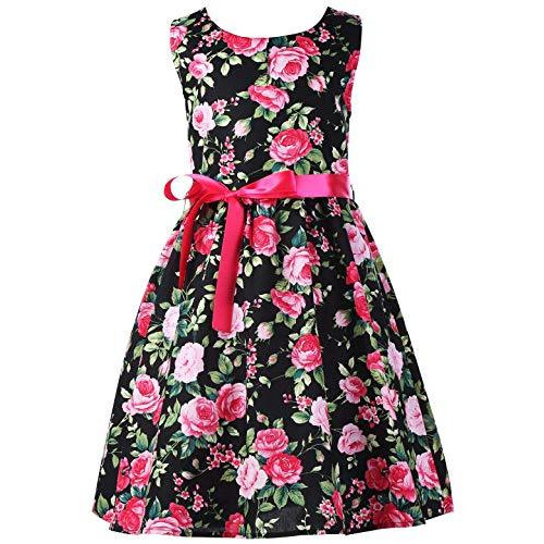 Summer Floral Cotton Girls casual Dress