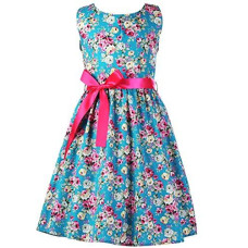 Summer Floral Cotton Girls casual Dress