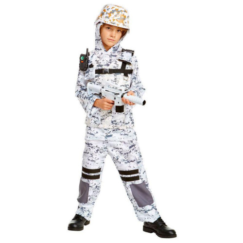 Boys camo stealth soldier halloween costume