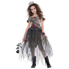 Girls prom corpse halloween costume