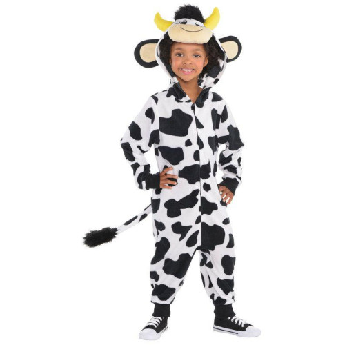 boys girls halloween cow onesie costume