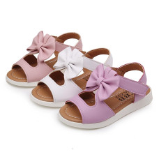 PU leather Sandals  Girls Bowknot Shoes