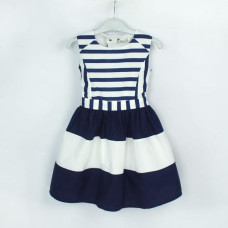 Girls summer Hollow Out Stripe Sundress