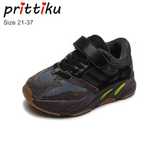 Boys Girls Genuine Leather Mesh Sneakers Shoes