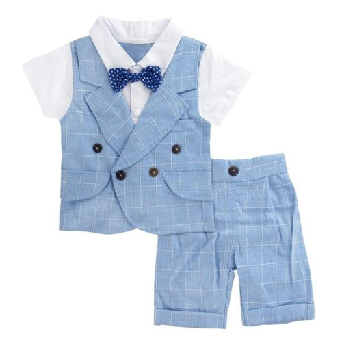 Boys shirt+vest+shorts pants party Set