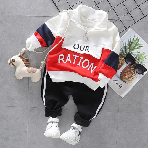 Boys Casual Letter Clothes Set Suits