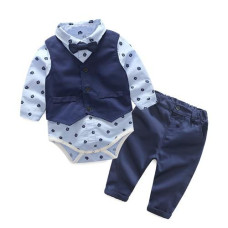 Boys Vest+Romper+Pants Party Sets