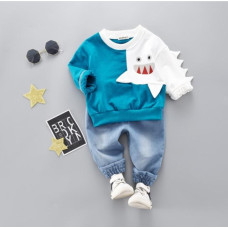 Boys casual Long Sleeve Sweater pants set